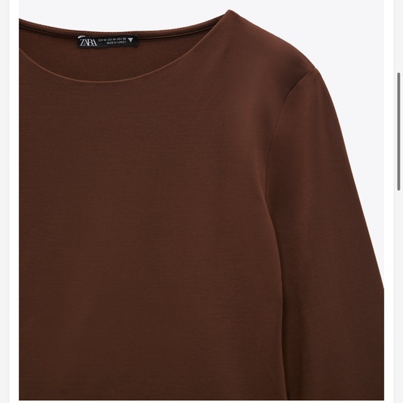 Zara Brown Bodysuit Medium - Picture 2 of 7